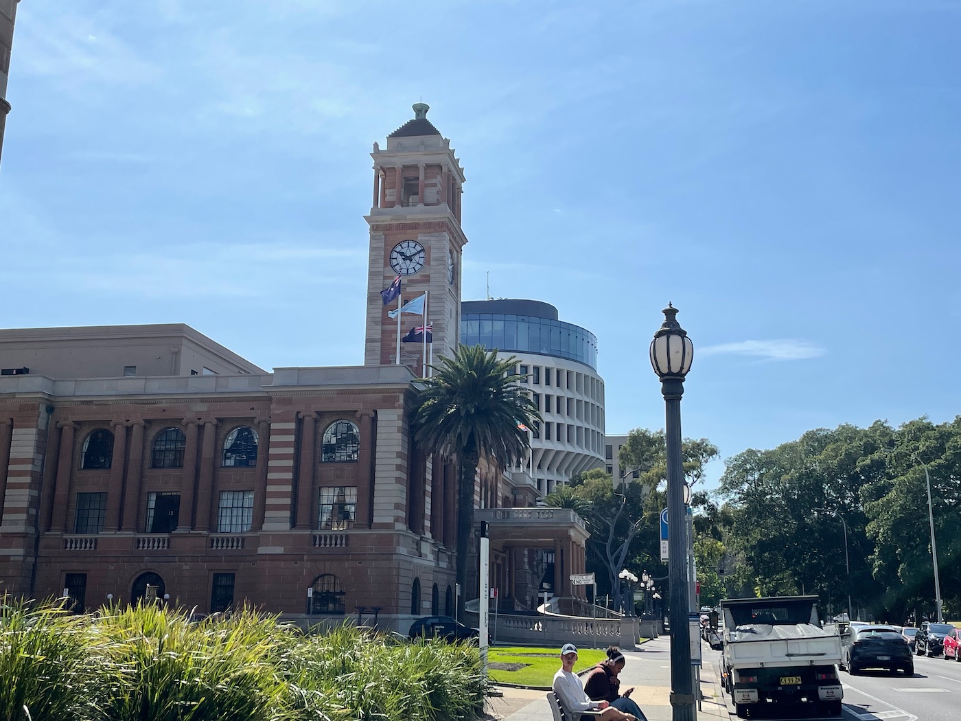 Newcastle's City Town Hall and iconic Crystalbrook Hotel