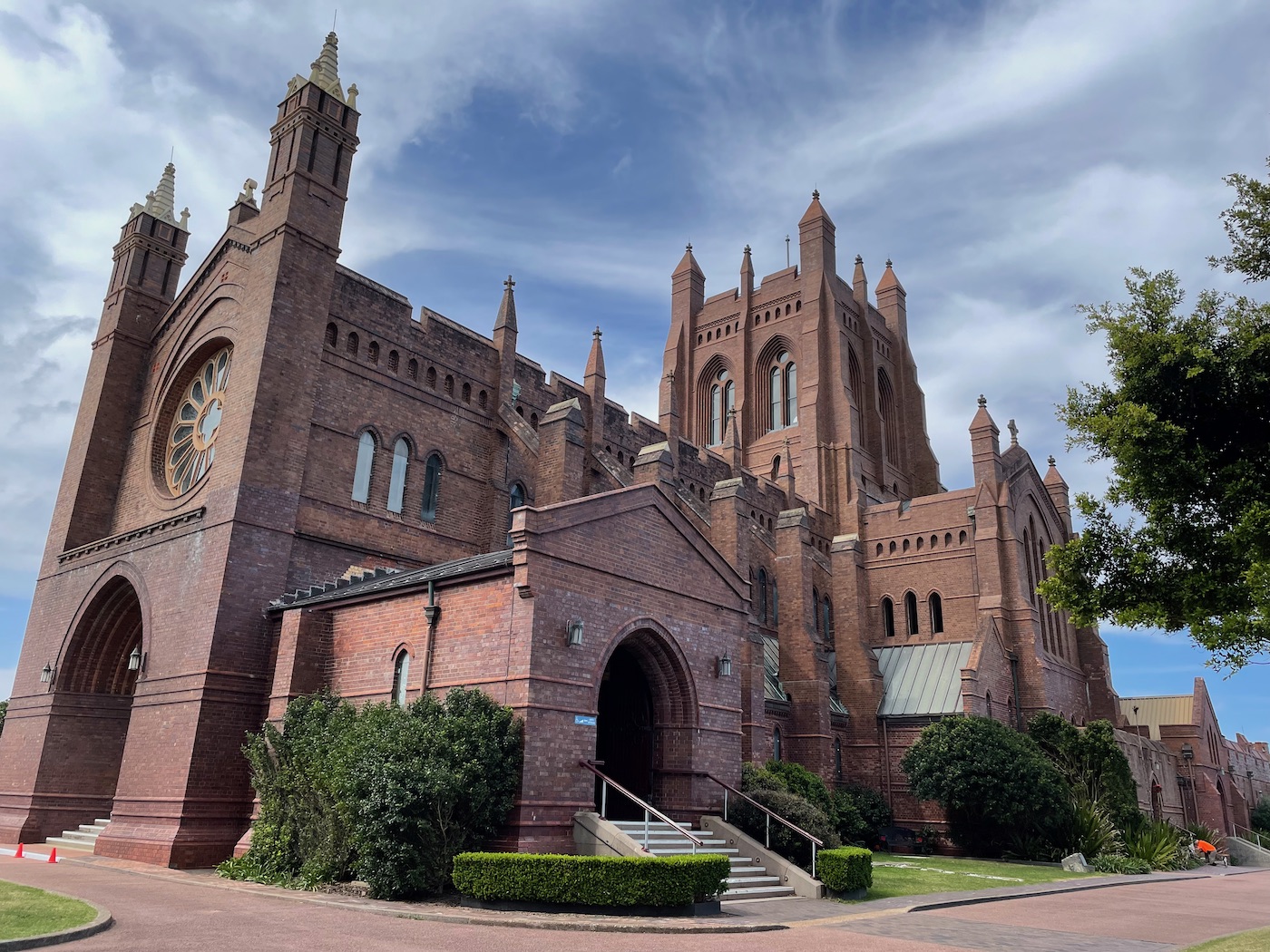 Newcastle's Anglican Church on the hill